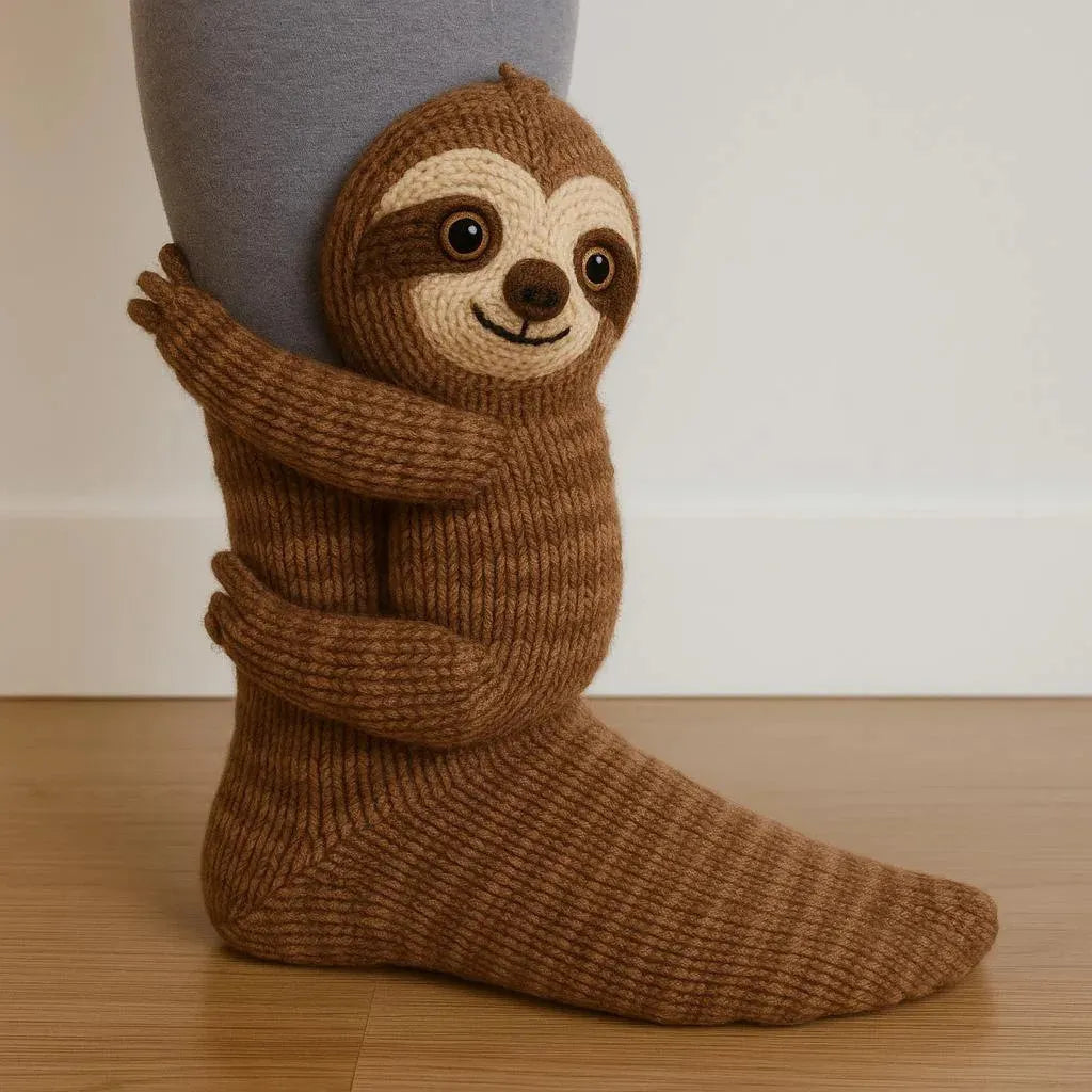 3D Animal Knit Socks Warm, Breathable Winter Floor Socks for Adults