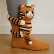 3D Animal Knit Socks Warm, Breathable Winter Floor Socks for Adults