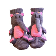3D Knit Animal Slipper Socks – Cozy Non-Slip Fuzzy Floor Socks, Cute Handmade Winter Gift