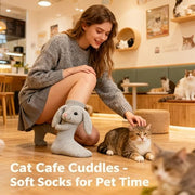 3D Animal Knit Socks Warm, Breathable Winter Floor Socks for Adults