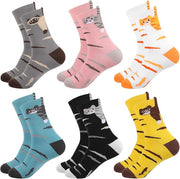Cute Animal Socks for Women Cat Dog Novelty Crew Sock for Cute Animals Lovers