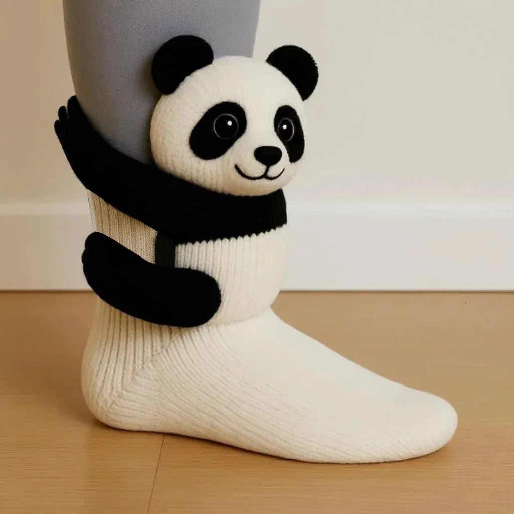 3D Animal Knit Socks Warm, Breathable Winter Floor Socks for Adults