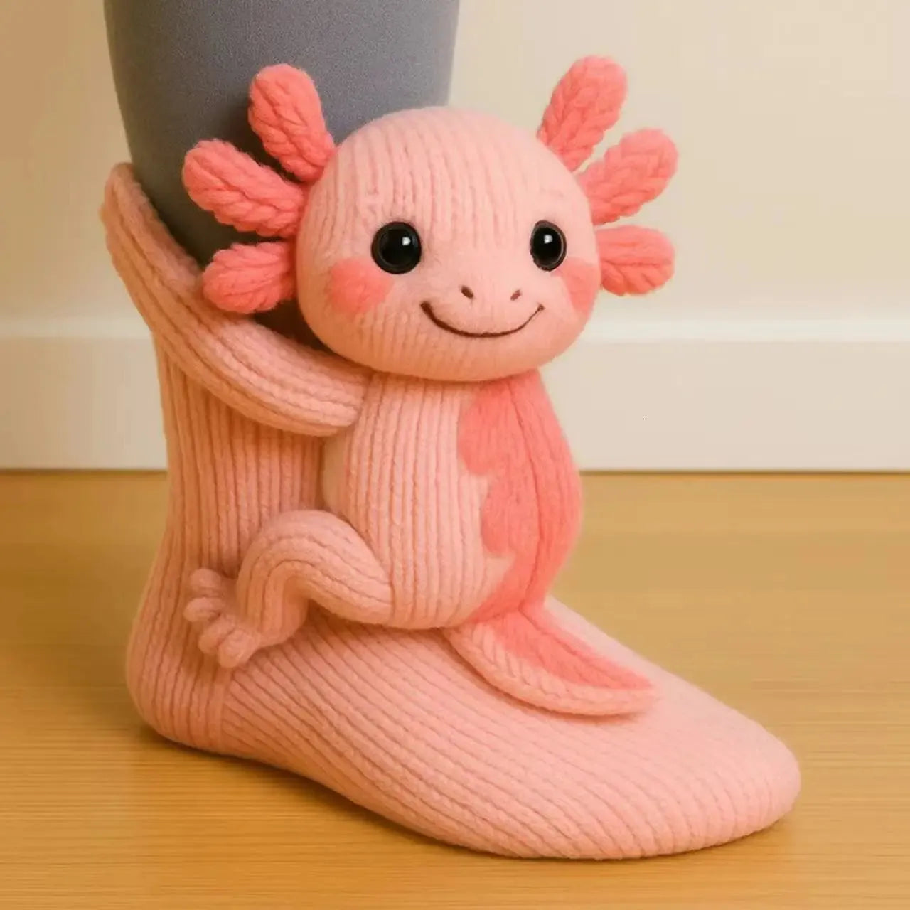 3D Animal Knit Socks Warm, Breathable Winter Floor Socks for Adults