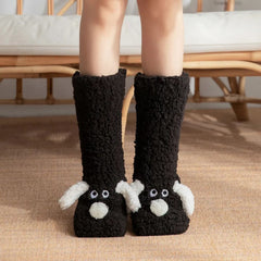 2026 New 3D Animal Plush Floor Socks