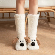 2026 New 3D Animal Plush Floor Socks