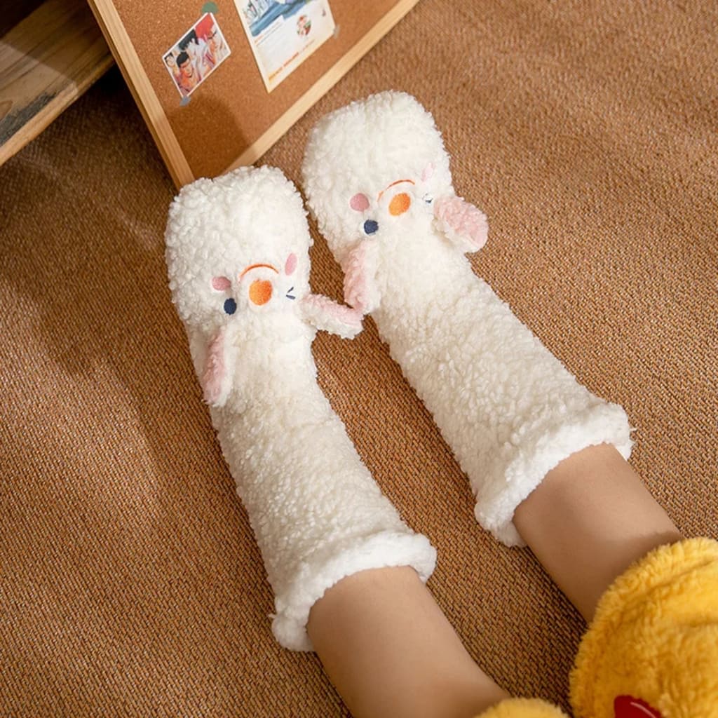 2026 New 3D Animal Plush Floor Socks