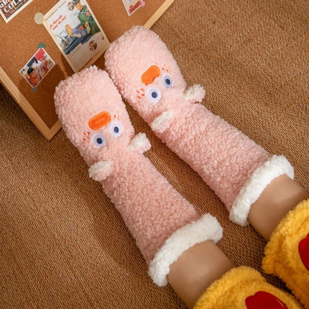 2026 New 3D Animal Plush Floor Socks