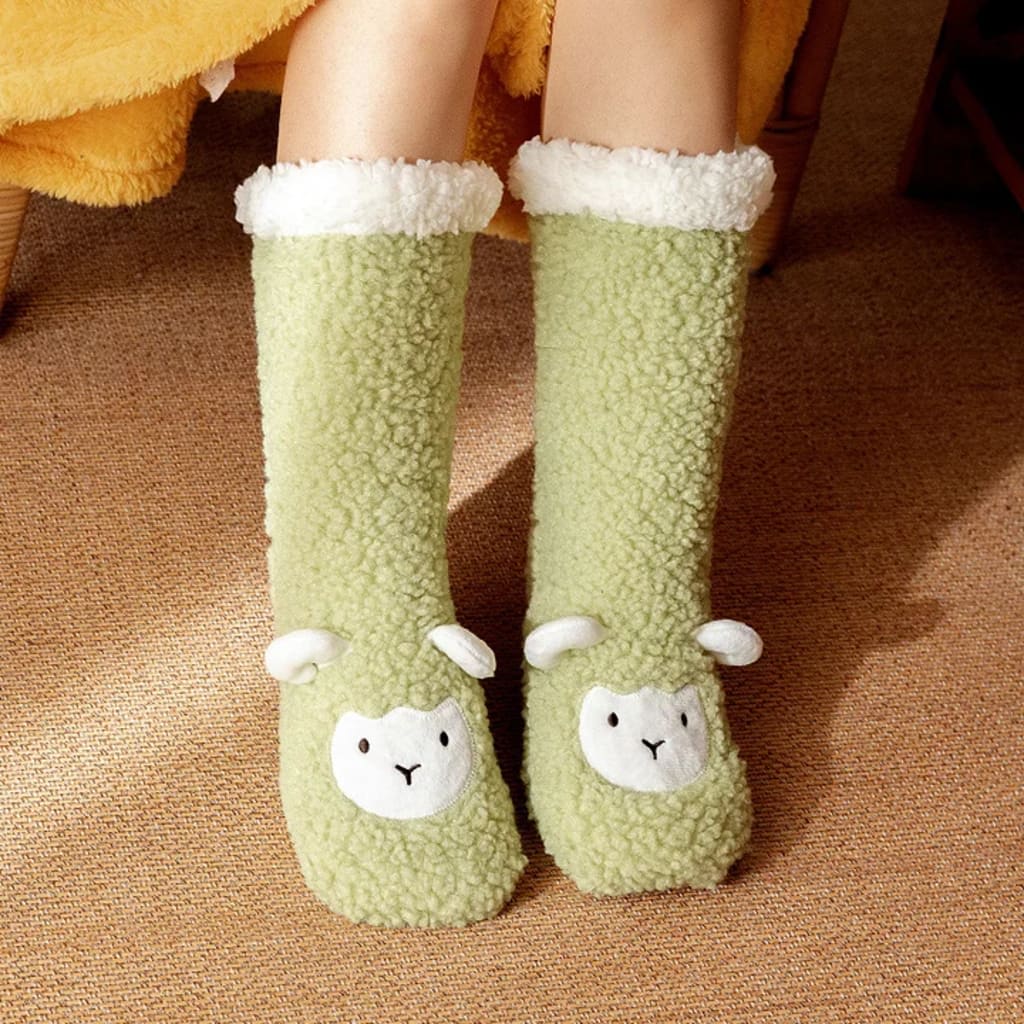 2026 New 3D Animal Plush Floor Socks